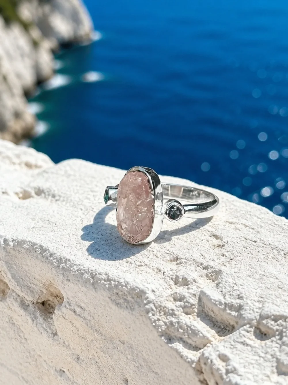NEW! Rose Quartz & Mystic Quartz Ring